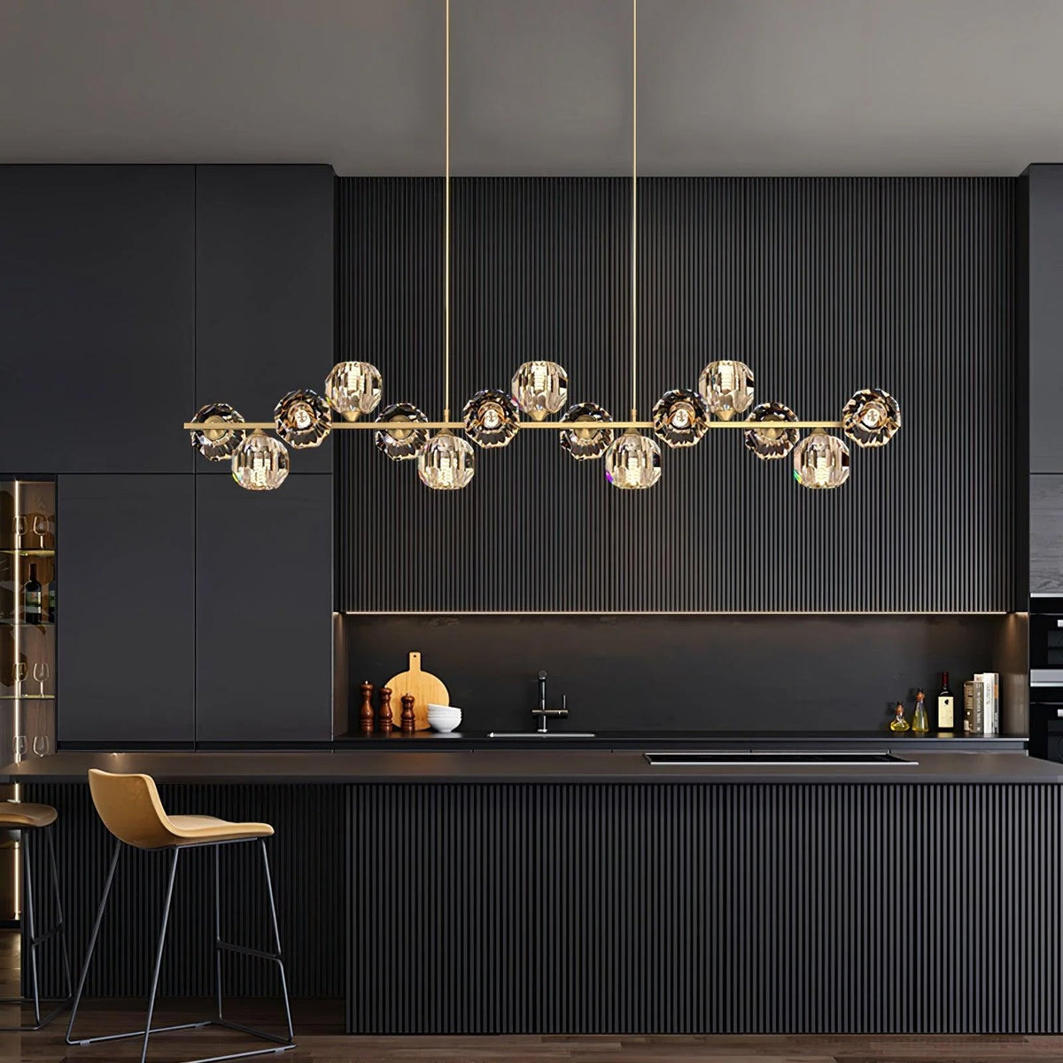 Lavenera Glass Chandelier-Moonnatur