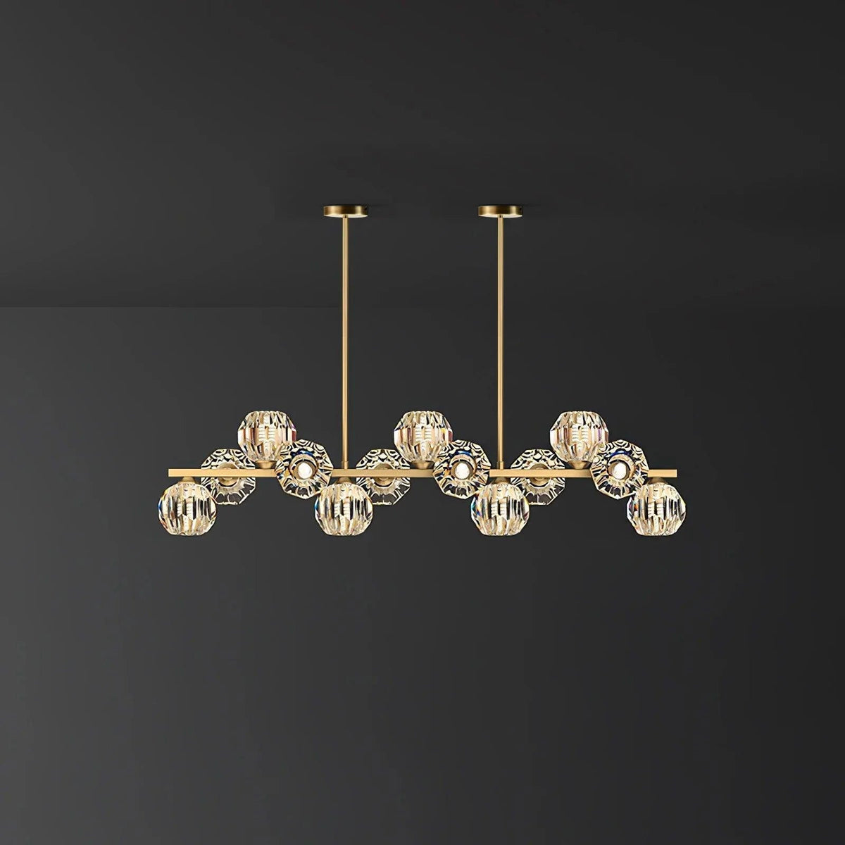 Lavenera Glass Chandelier-Moonnatur