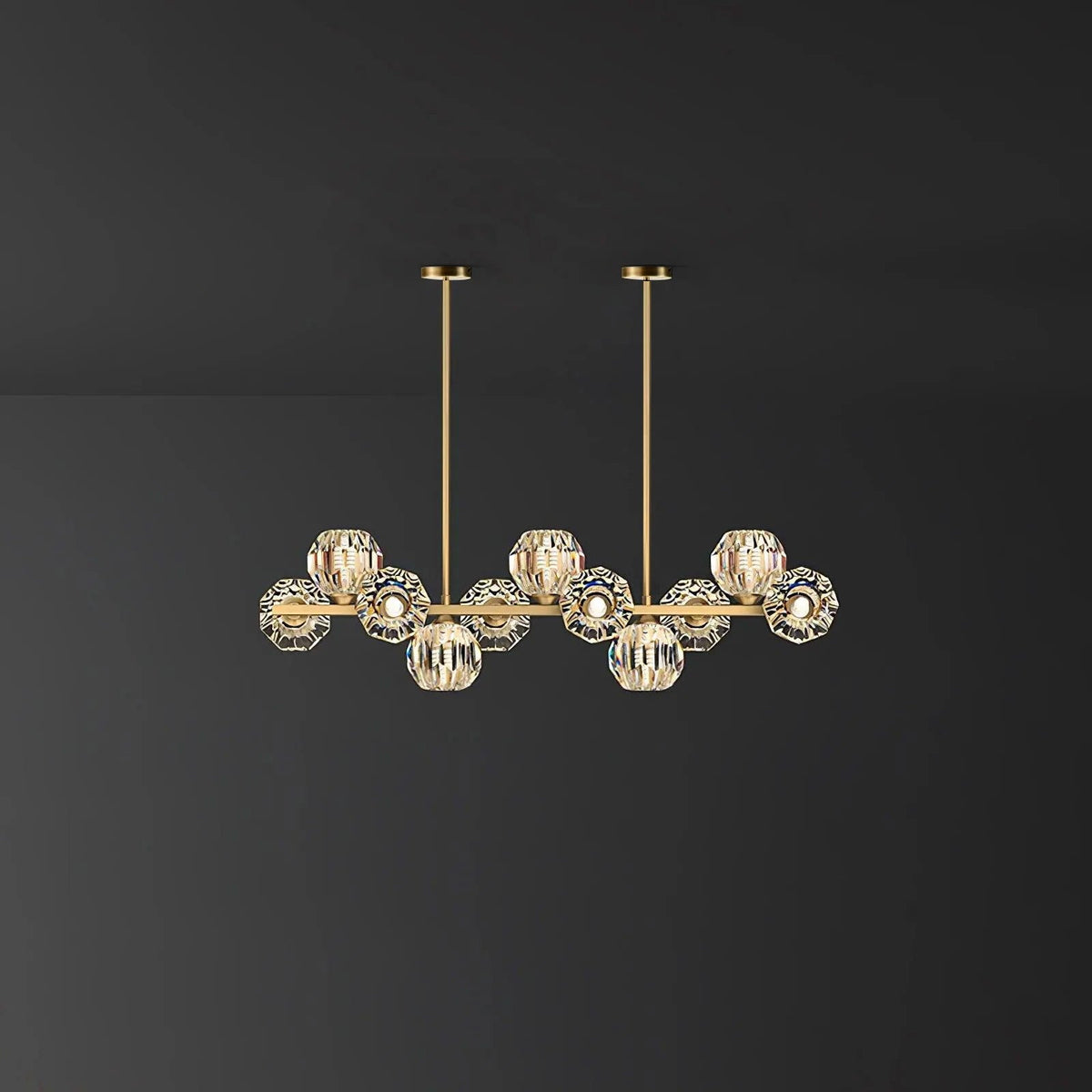 Lavenera Glass Chandelier-Moonnatur