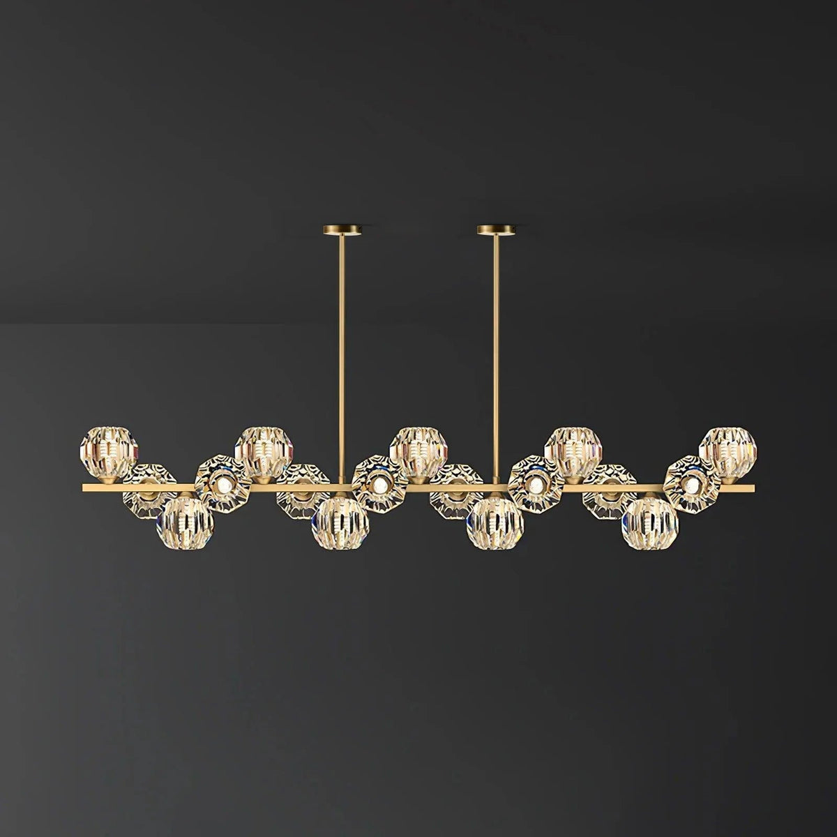 Lavenera Glass Chandelier-Moonnatur