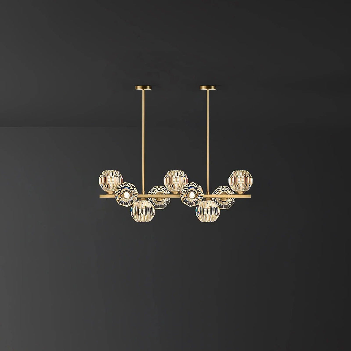 Lavenera Glass Chandelier-Moonnatur