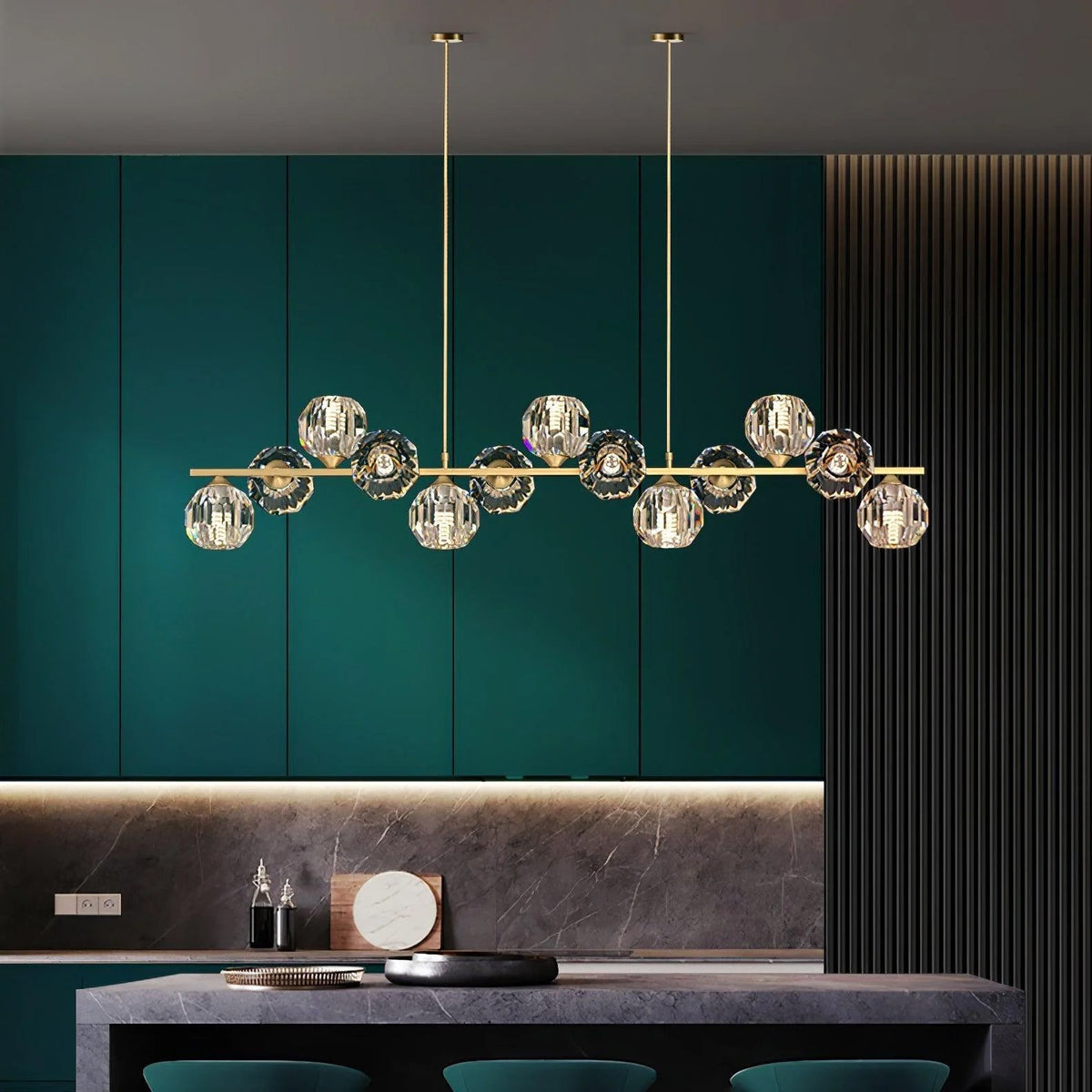Lavenera Glass Chandelier-Moonnatur