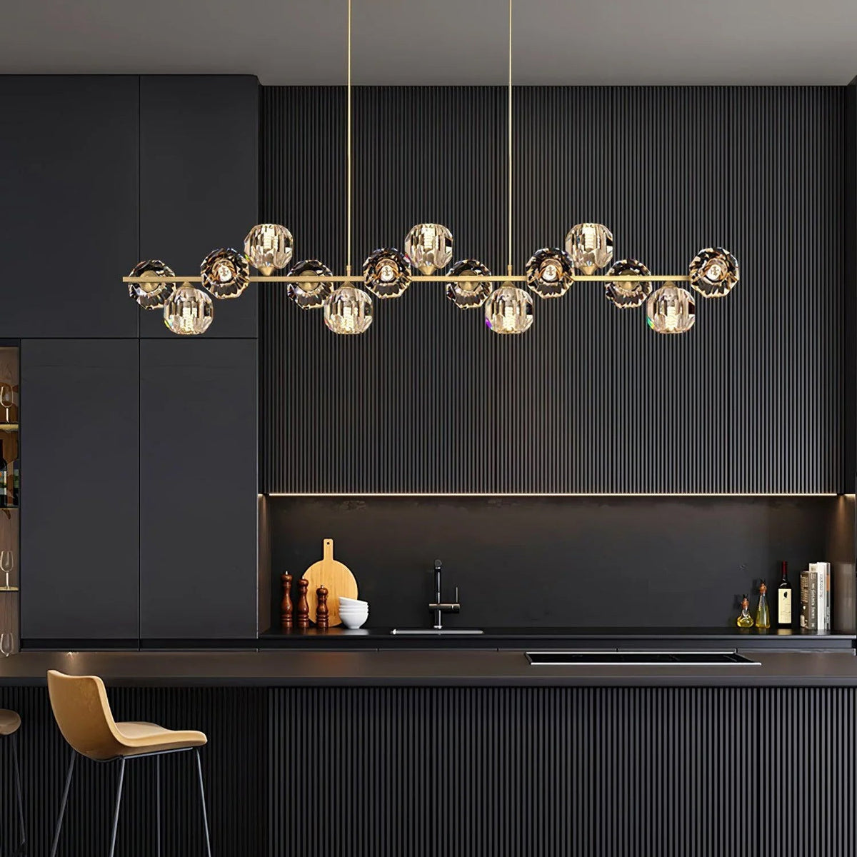 Lavenera Glass Chandelier-Moonnatur