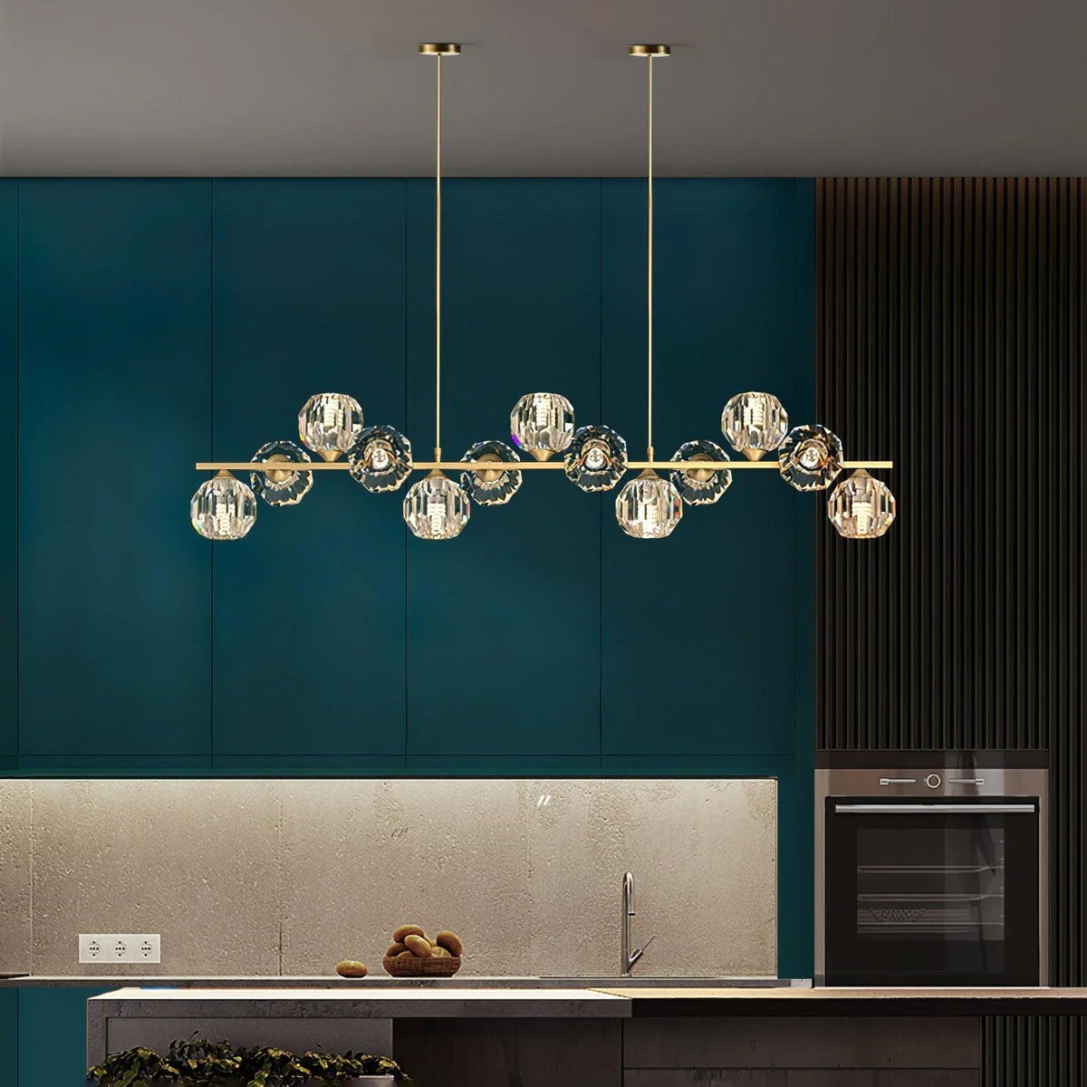 Lavenera Glass Chandelier-Moonnatur