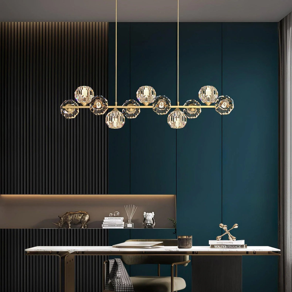 Lavenera Glass Chandelier-Moonnatur