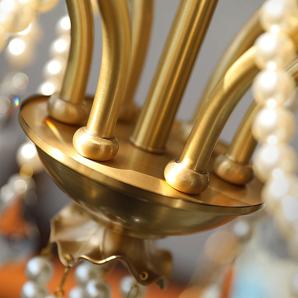Rosara Brass Chandelier-Moonnatur