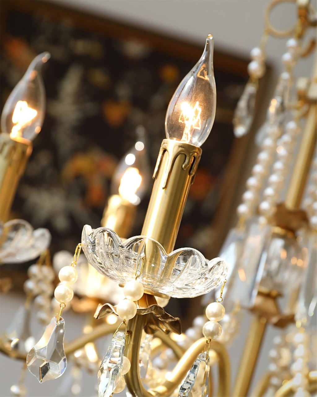 Rosara Brass Chandelier-Moonnatur