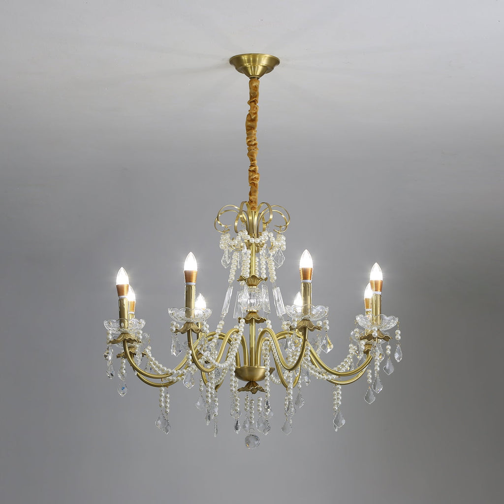 Rosara Brass Chandelier-Moonnatur