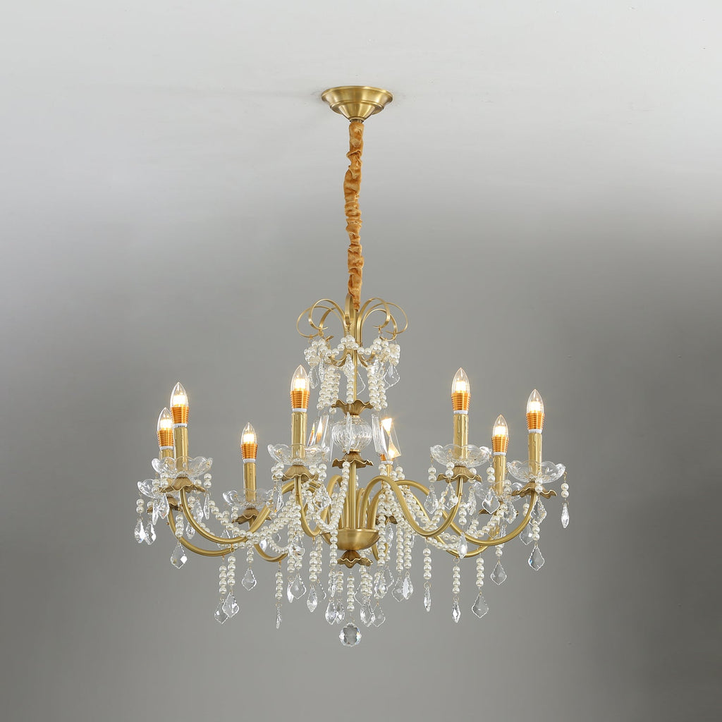 Rosara Brass Chandelier-Moonnatur