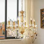 Rosara Brass Chandelier-Moonnatur