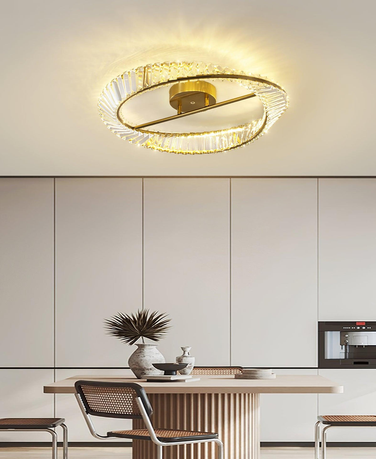 Everara Glass Ceiling Light-Moonnatur