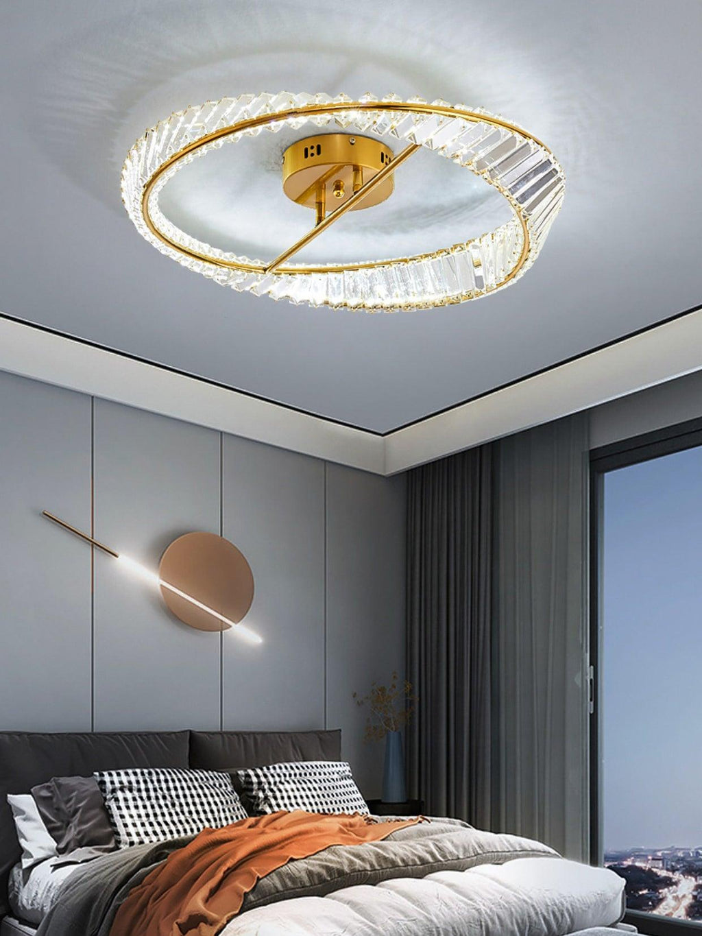 Everara Glass Ceiling Light-Moonnatur