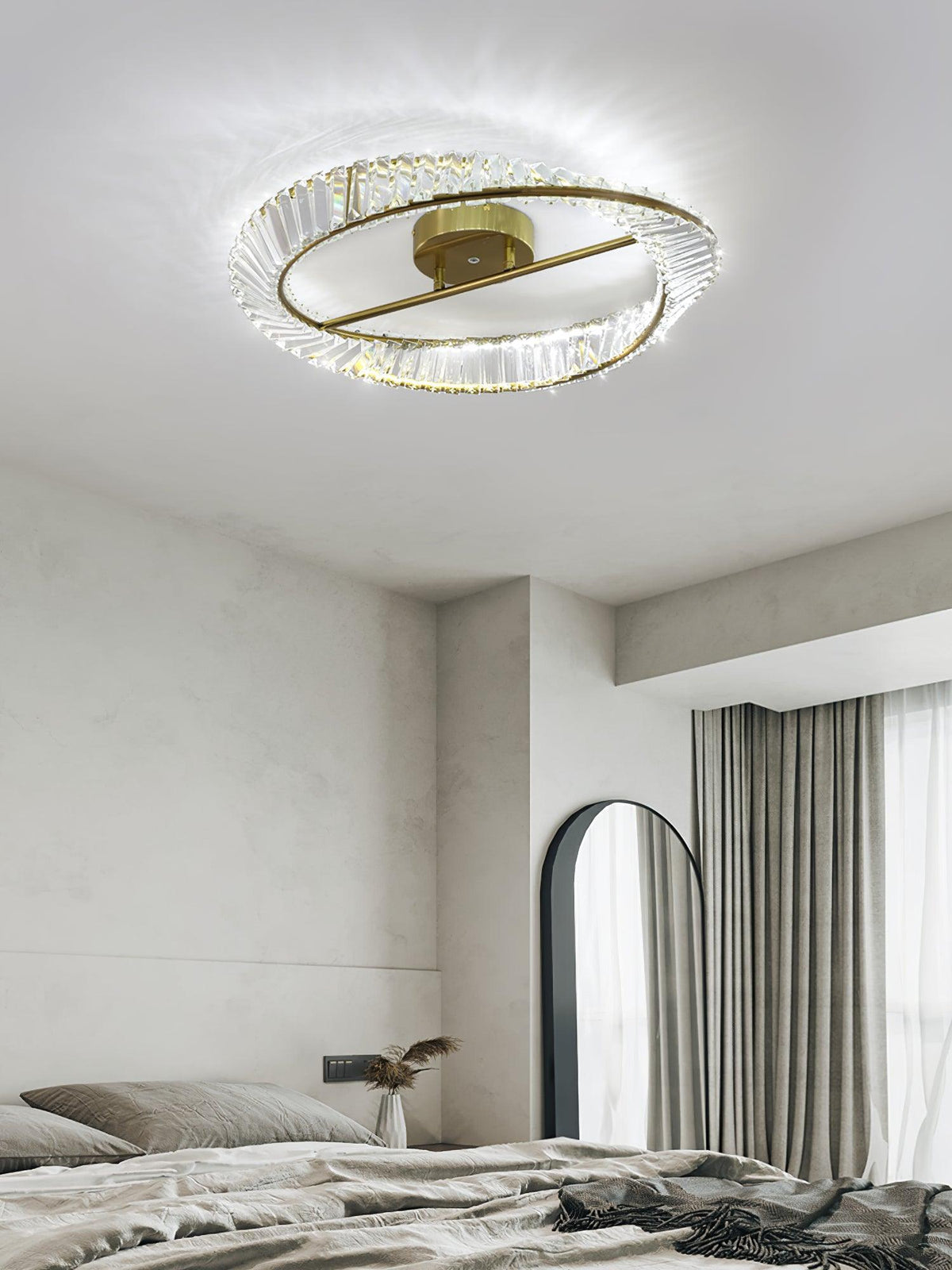 Everara Glass Ceiling Light-Moonnatur