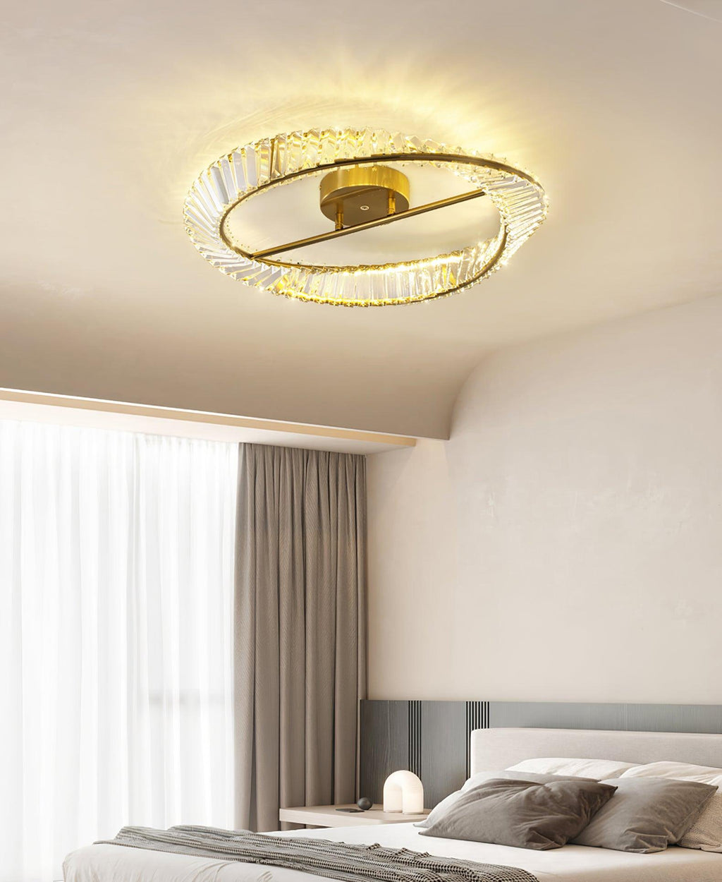 Everara Glass Ceiling Light-Moonnatur