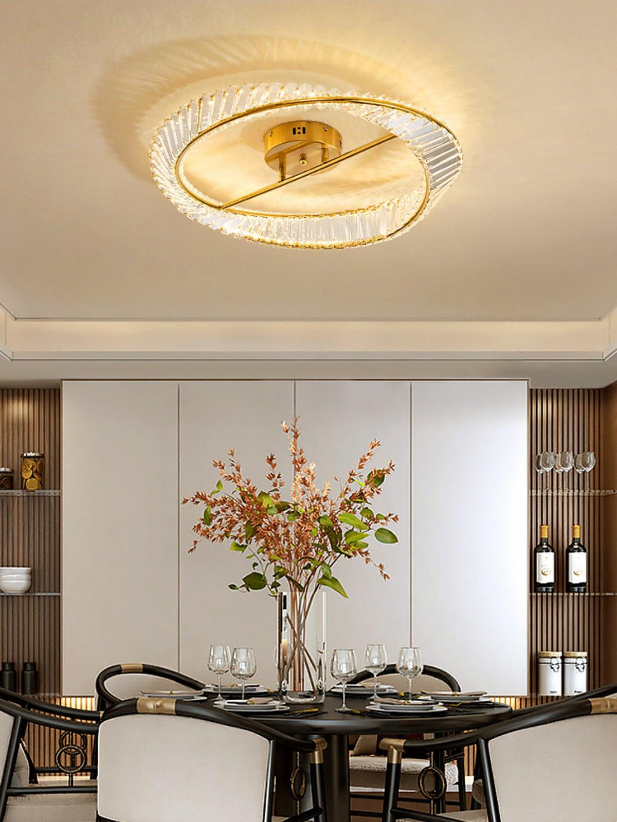 Everara Glass Ceiling Light-Moonnatur