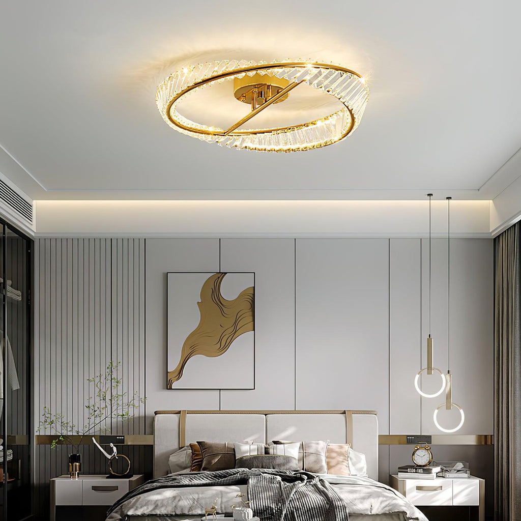 Everara Glass Ceiling Light-Moonnatur