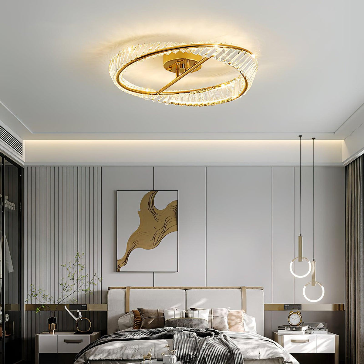 Everara Glass Ceiling Light-Moonnatur