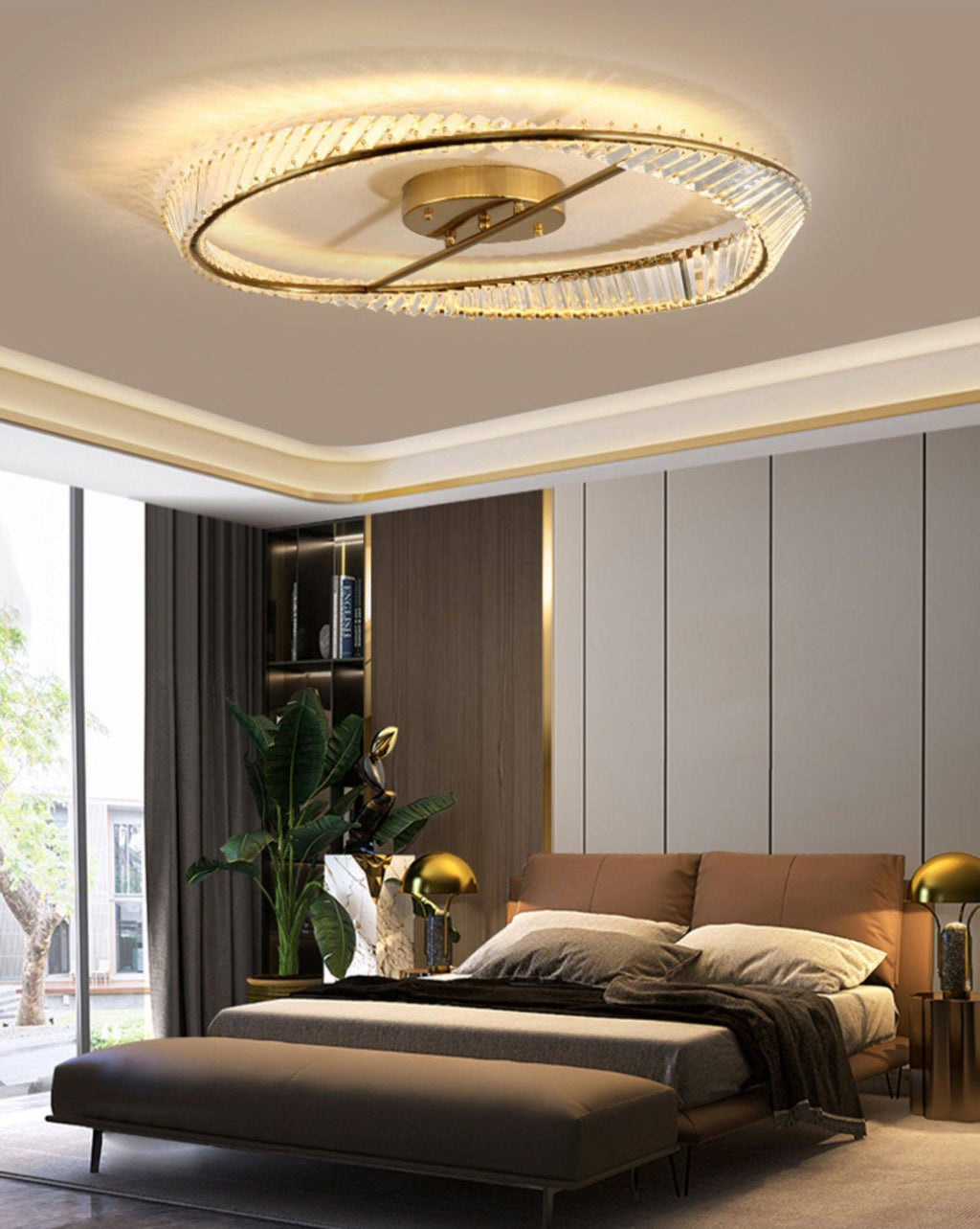Everara Glass Ceiling Light-Moonnatur