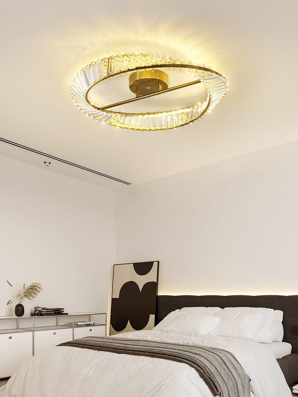 Everara Glass Ceiling Light-Moonnatur