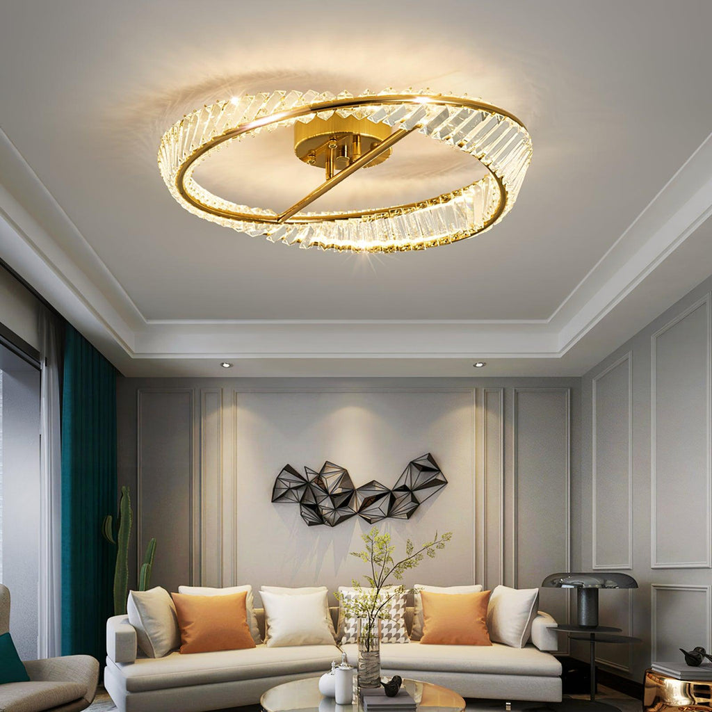 Everara Glass Ceiling Light-Moonnatur