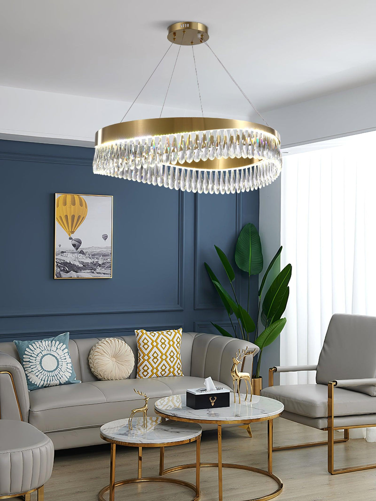 Seldenena Crystal Chandelier-Moonnatur