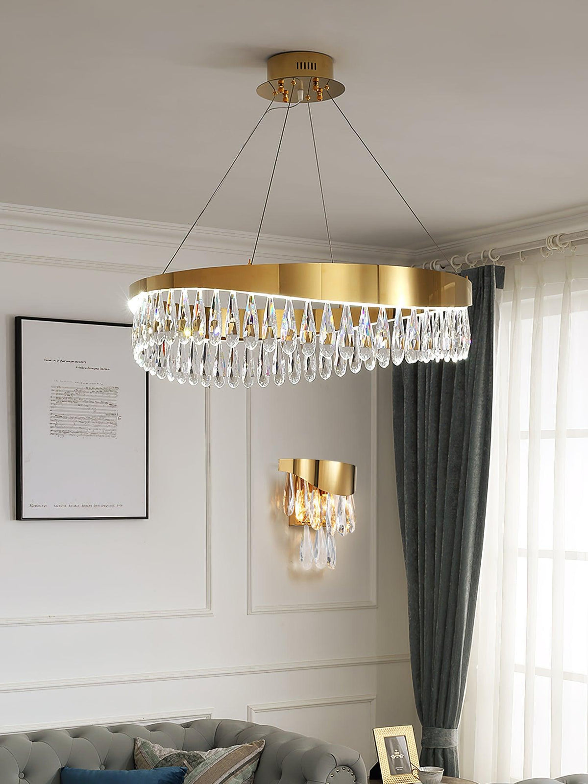 Seldenena Crystal Chandelier-Moonnatur