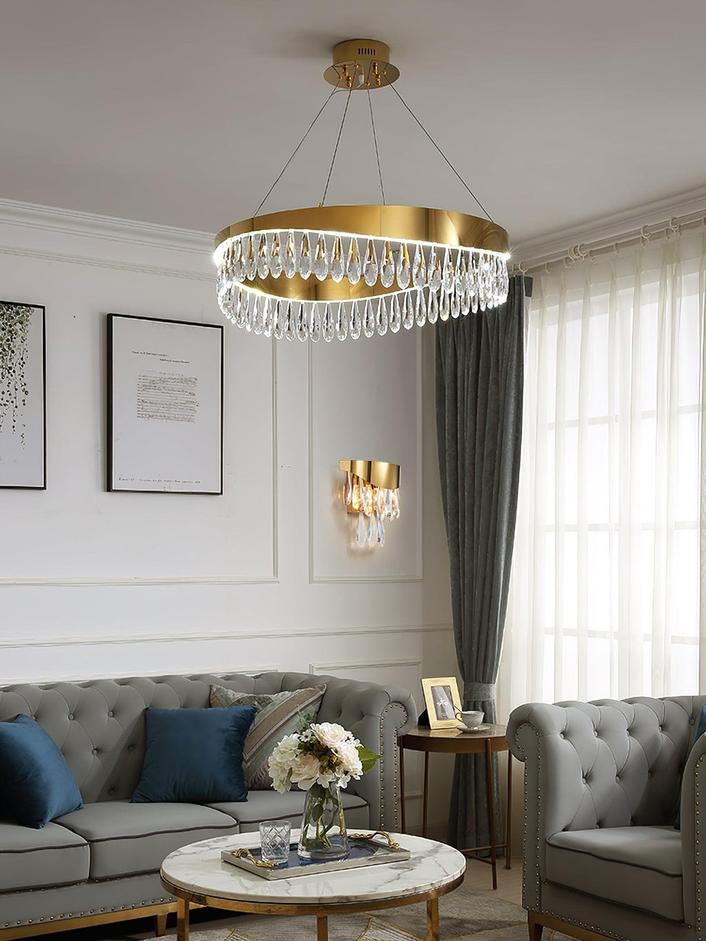 Seldenena Crystal Chandelier-Moonnatur