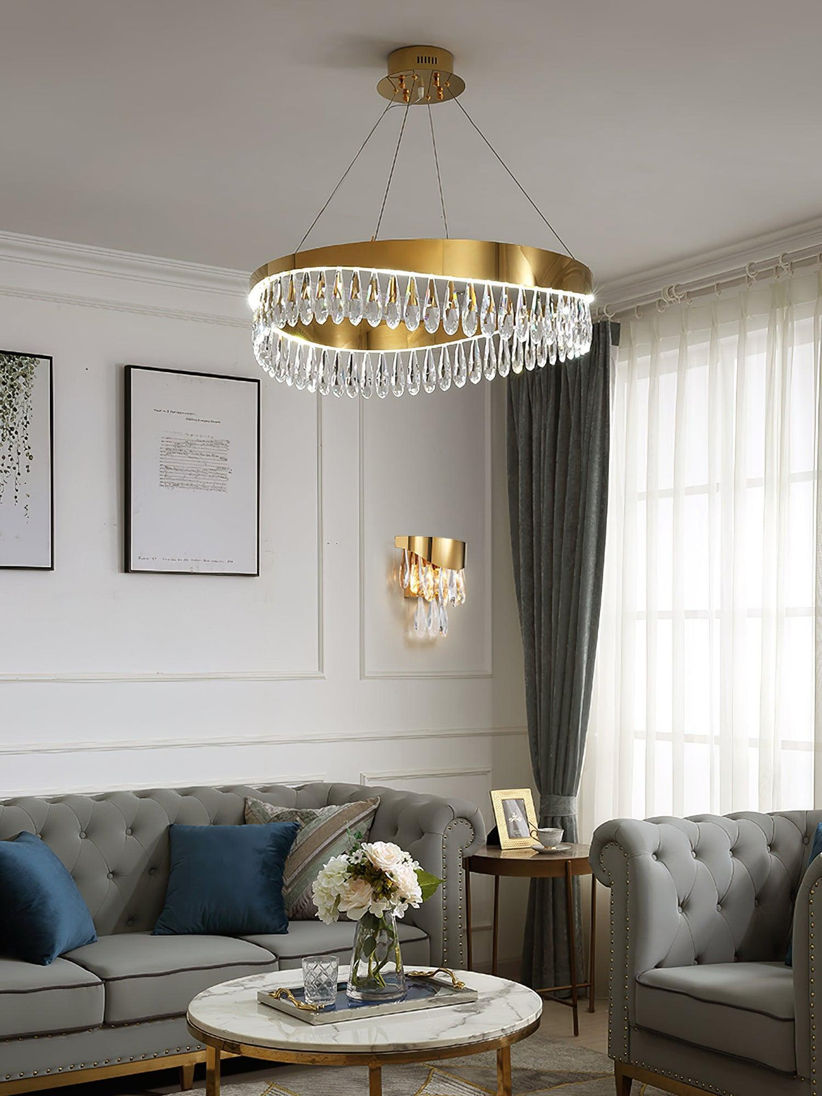 Seldenena Crystal Chandelier-Moonnatur