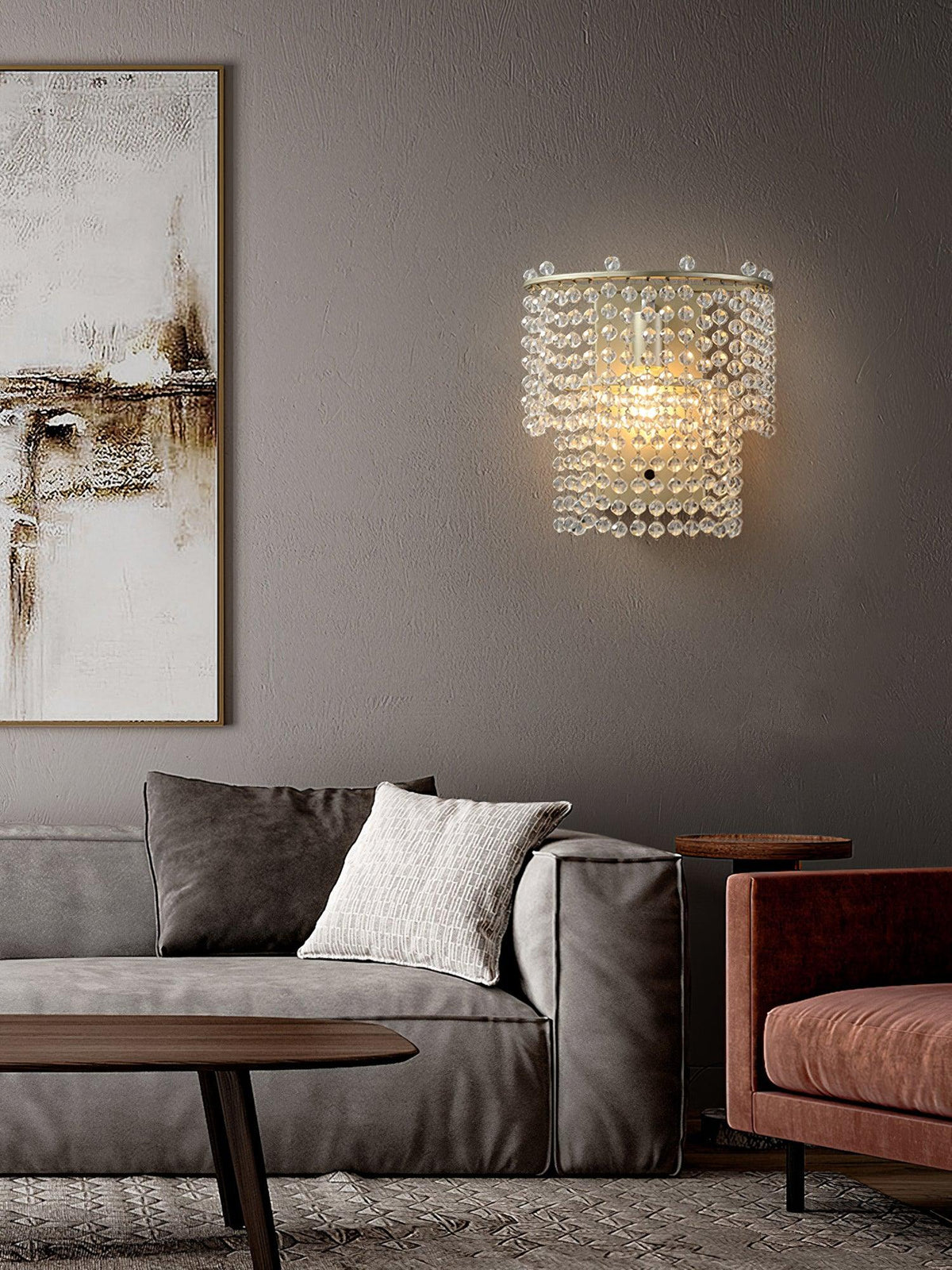Cindellark Crystal Ceiling Light-Moonnatur