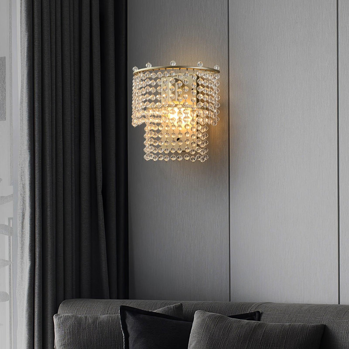 Cindellark Crystal Ceiling Light-Moonnatur