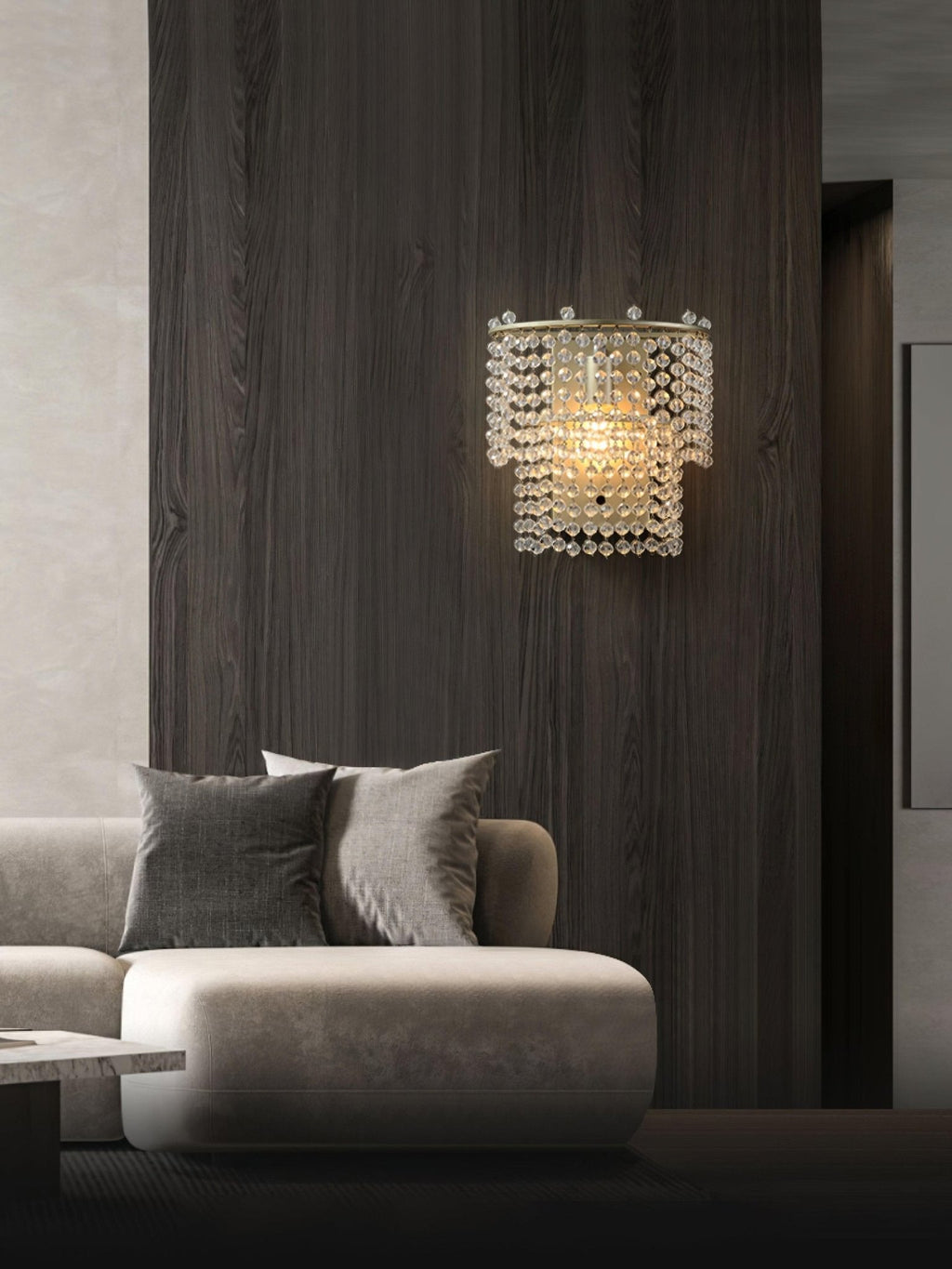Cindellark Crystal Ceiling Light-Moonnatur