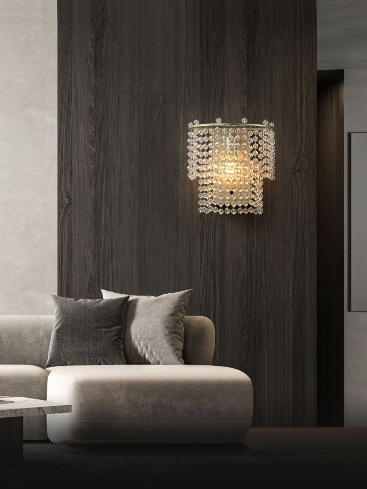 Cindellark Crystal Ceiling Light-Moonnatur