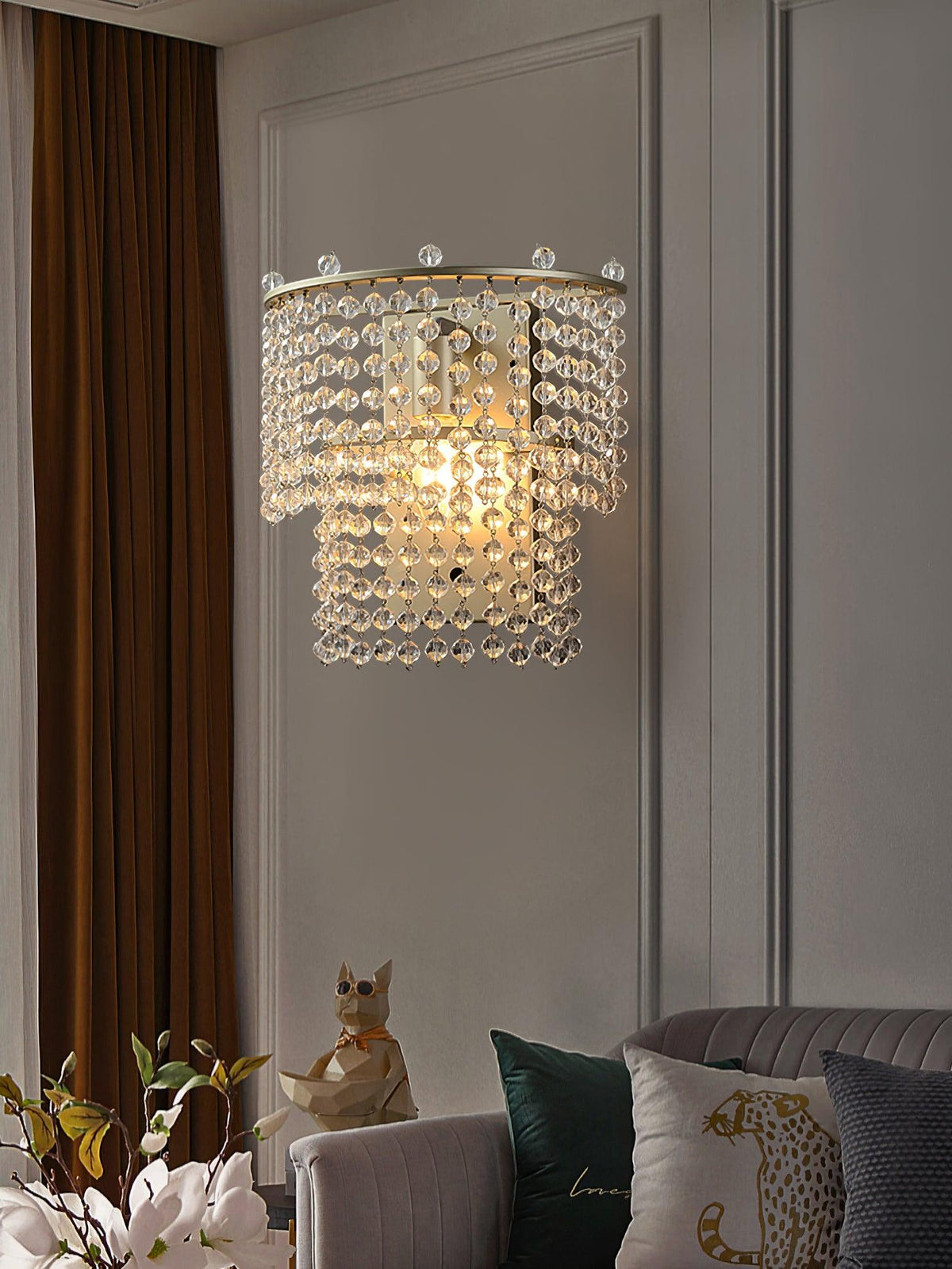 Cindellark Crystal Ceiling Light-Moonnatur