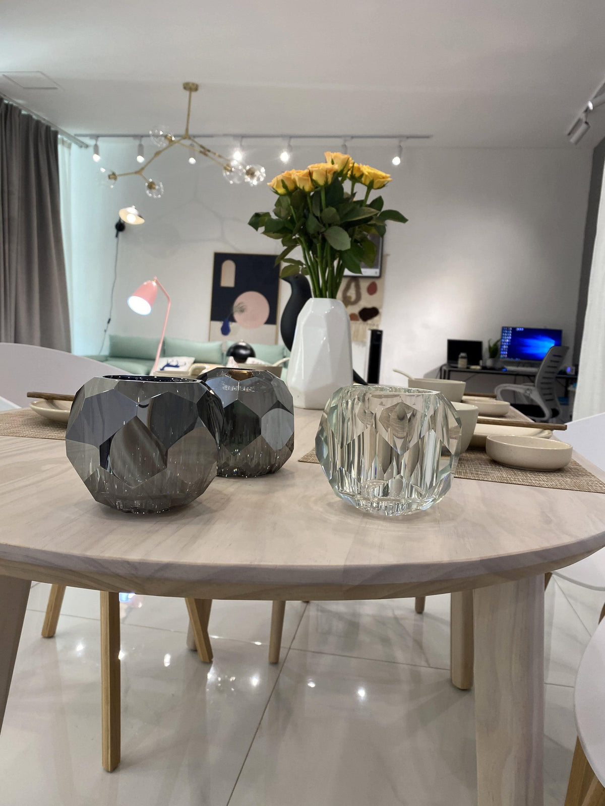Hiorenna Crystal Chandelier-Moonnatur