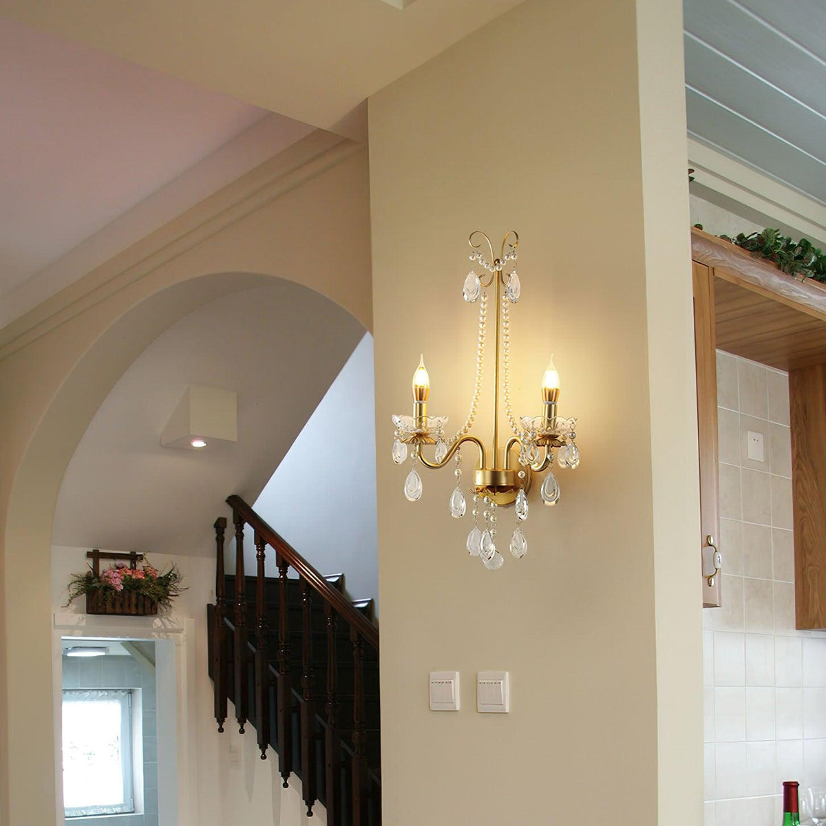 Celyniel Crystal Wall Light-Moonnatur