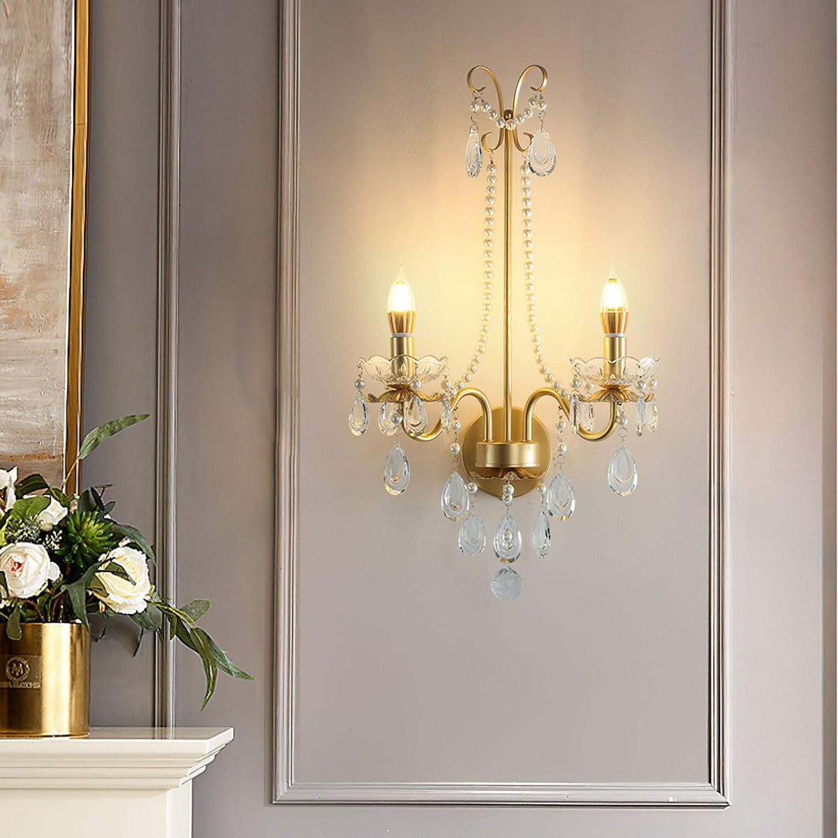 Celyniel Crystal Wall Light-Moonnatur