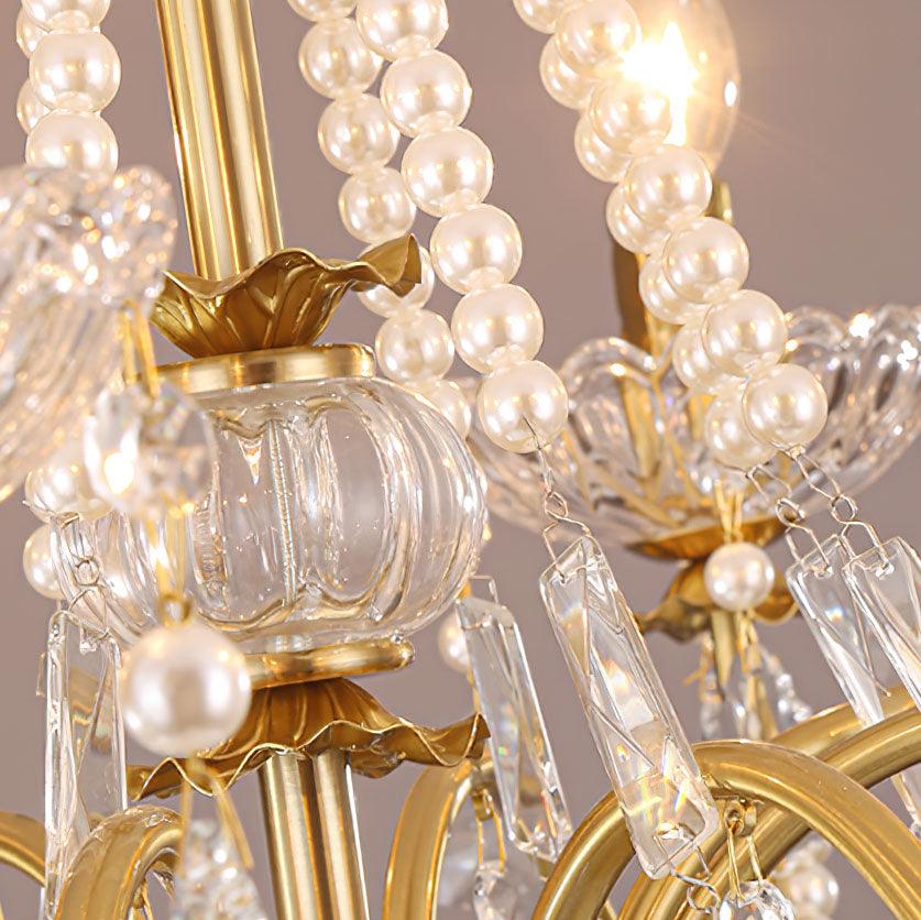 Rosara Brass Chandelier-Moonnatur
