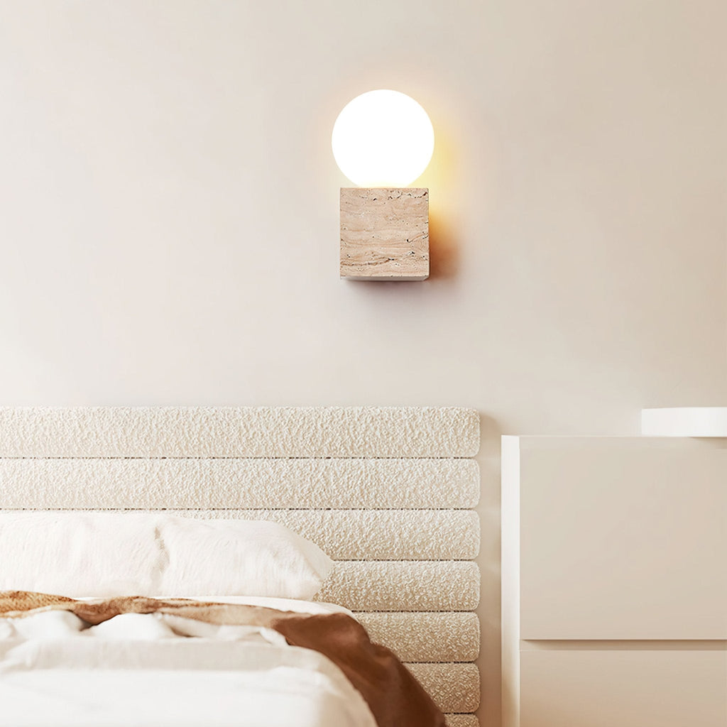 Jorrenheath Travertine Wall Light-Moonnatur