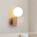 Jorrenheath Travertine Wall Light-Moonnatur