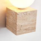 Jorrenheath Travertine Wall Light-Moonnatur