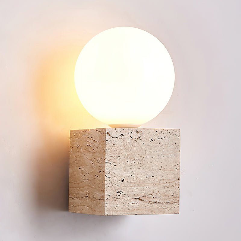 Jorrenheath Travertine Wall Light-Moonnatur