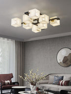 Finverenis Alabaster Ceiling Light-Moonnatur