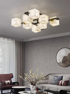 Finverenis Alabaster Ceiling Light-Moonnatur