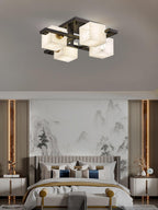 Finverenis Alabaster Ceiling Light-Moonnatur