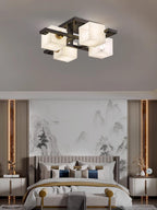 Finverenis Alabaster Ceiling Light-Moonnatur