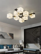 Finverenis Alabaster Ceiling Light-Moonnatur