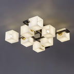 Finverenis Alabaster Ceiling Light-Moonnatur