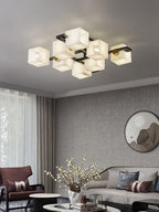 Finverenis Alabaster Ceiling Light-Moonnatur