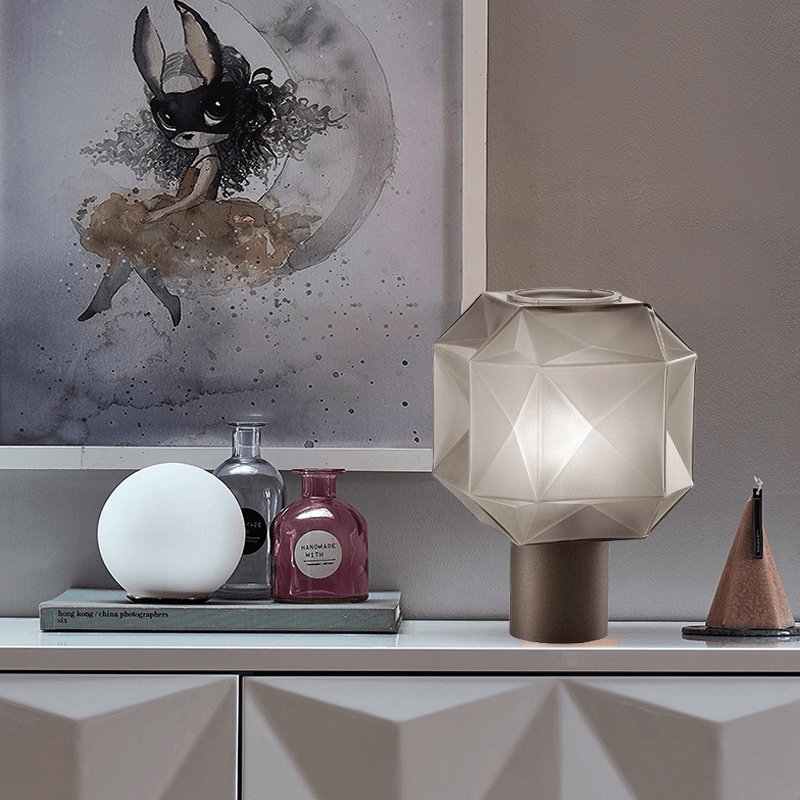 Umorelle Glass Table Lamp-Moonnatur