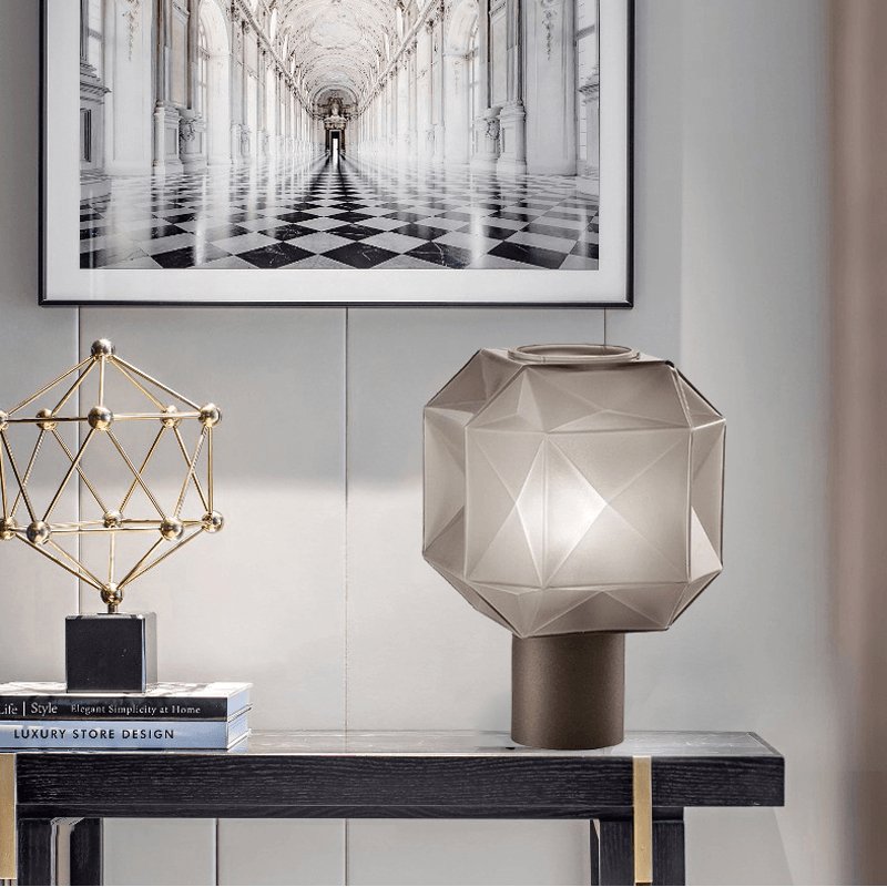 Umorelle Glass Table Lamp-Moonnatur